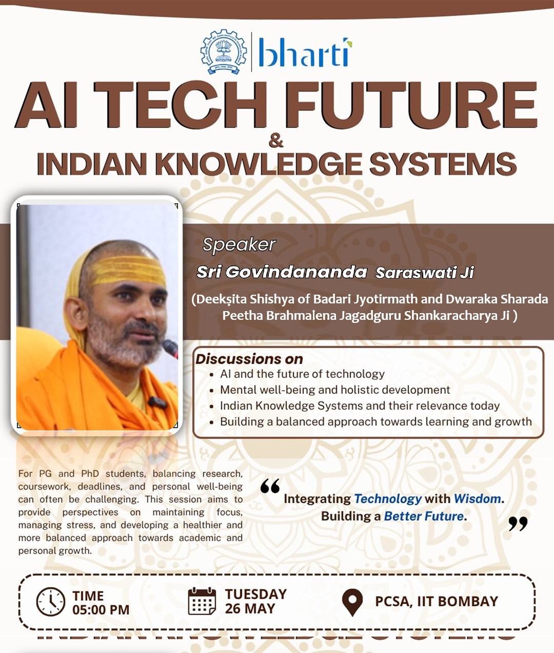 Conference on AI Tech Future @ IITM on 26th May 2026
